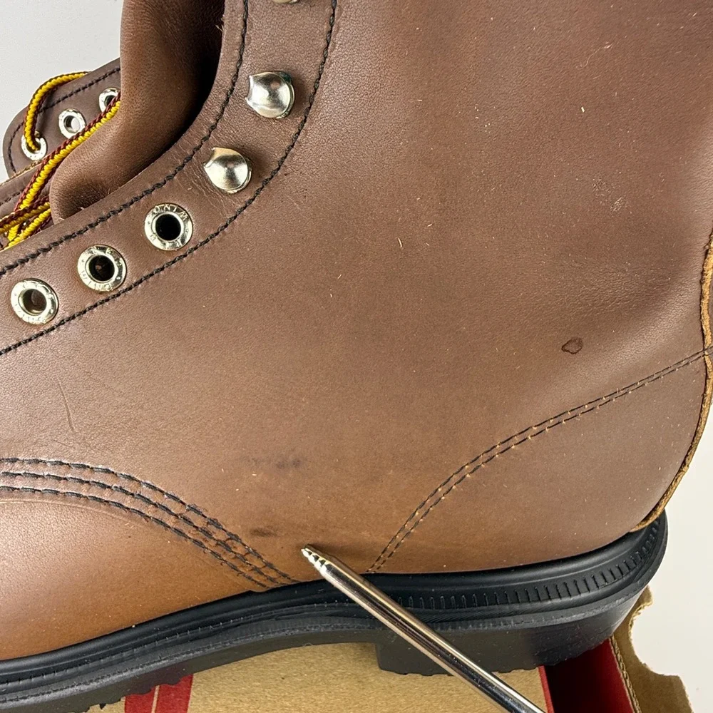 Red Wing 2233 SuperSole 8 Inch Steel Toe Work Boots Mens 11 D Brown Leather USA